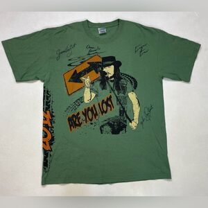 Jimmie Van Zant American De Tour Are You Lost 2012 T-shirt Men Large Green Music
